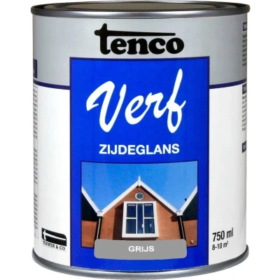 Afbeelding van TencoVerf Dekkend Zijdeglans Grijs 0,75L