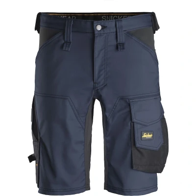 Afbeelding van Allroundwork, Stretch Korte Broek , Donker Blauw Zwart (9504), 062