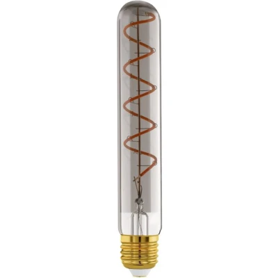 Afbeelding van EGLO LED Lamp E27 18,5 cm Zwart Transparant 1700K