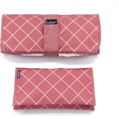 Afbeelding van KipKep Napper combi: verschoonmatje met teddy + luieretui dusty clay