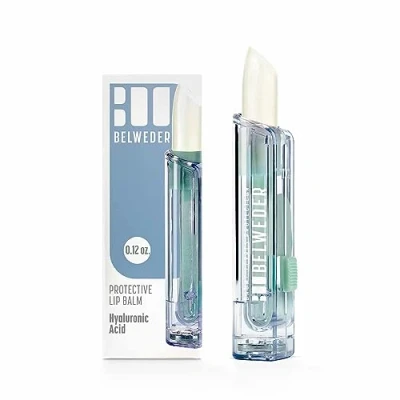 Afbeelding van BELWEDER Lippenbalsem met hyaluronzuur bescherming, hydratatie en regeneratie van de lippen transparante balsem voor mannen vrouwen stick 3,5 g