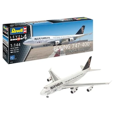 Afbeelding van 1:144 Revell 03780 Boeing 747 400 Ed Force One Iron Maiden Vliegtuig Plastic Modelbouwpakket