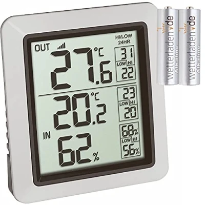Afbeelding van TFA Dostmann 30.3065.02 digitale draadloze thermometer INFO (wit met batterijen)