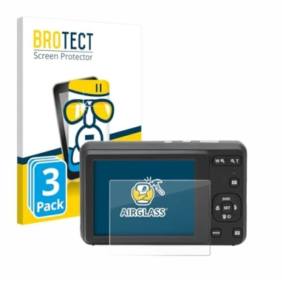 Afbeelding van BROTECT Screenprotector voor Kodak Pixpro FZ55 Folie Beschermfolie Beschermglas transparant (3 Stuks)
