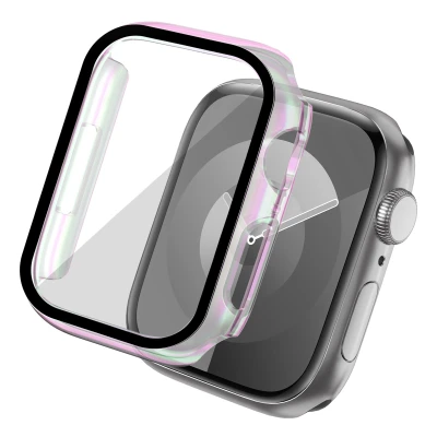 Afbeelding van Apple Watch 41 mm Hoes: imoshion Full Cover Shiny Hardcase Transparant Kunststof Smart Covers