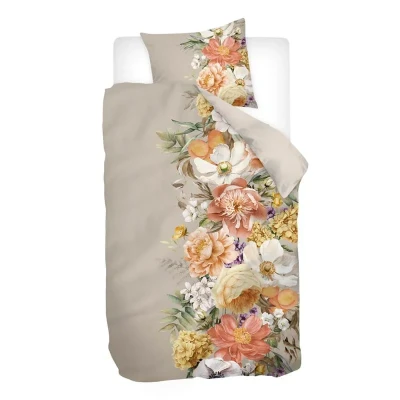 Afbeelding van Snoozing Ayanna Dekbedovertrek Eenpersoons 140x200/220 cm Zand