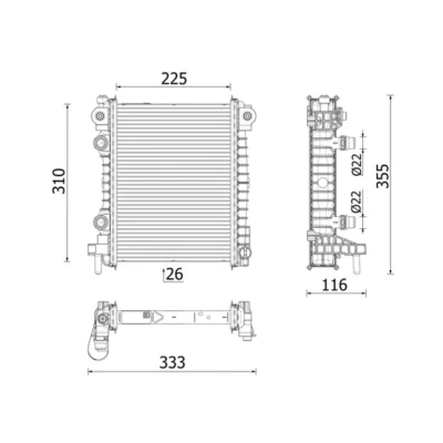 Afbeelding van Mahle Original Radiateur CR 2707 000P