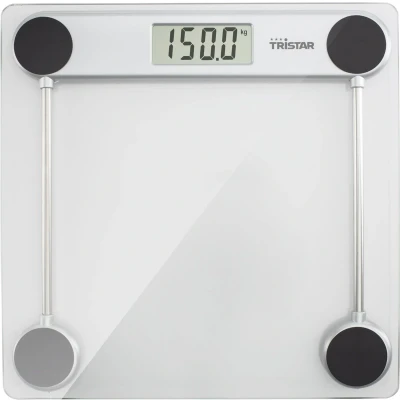 Afbeelding van Tristar Weegschaal WG 2421 Personenweegschaal Digitale met Anti Slipvoetjes Tot 150 kg Glas