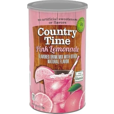 Afbeelding van Country Time Powdered Lemonade Drink Mix (82.5 oz.) (1 Pack) (Pink Lemonade)