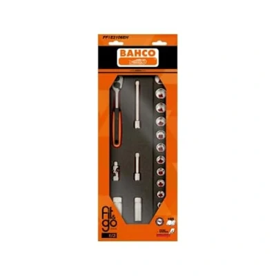 Afbeelding van Bahco Foaminlay Fit&amp;Go 1/3 met doppen en toebehoren 3/8&quot; 18 delig retailverpakking FF1E2106EH