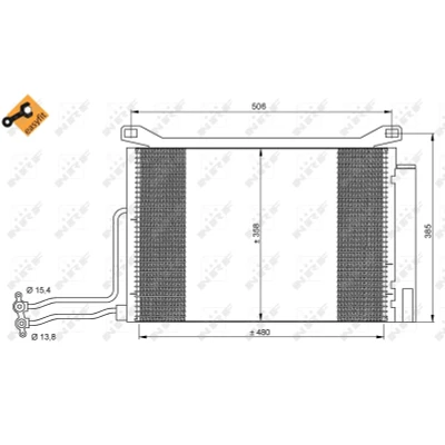 Afbeelding van Condensor, airconditioning NRF 35787