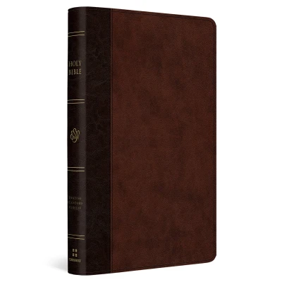 Afbeelding van ESV Large Print Thinline Reference Bible: English Standard Version, Brown/Walnut TruTone, Bible