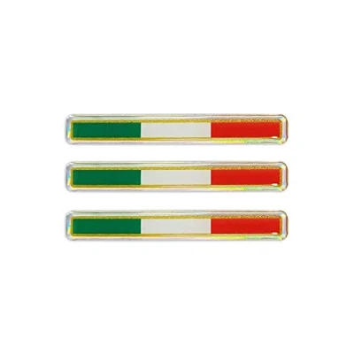 Afbeelding van Quattroerre 14124 3D sticker met strepen, Italië, 3 stuks, 27 x 55 mm