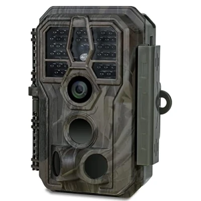 Afbeelding van GardePro E5S Wildcamera, 32 MP, 1296P H.264 video, wildcamera met bewegingsmelder, nachtzicht tot 30 m, No Glow 940 nm IR LED&#039;s, 0,1s snelle trigger, IP66 waterdicht