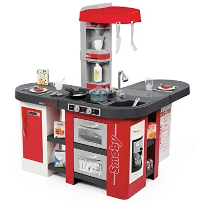 Afbeelding van SMOBY Kitchen Studio XXL Bubble met 38 accessoires, simuleert het effect van kokend water, koelkast, oven, vaatwasser, ijsdispenser, koffiezetapparaat, 7600311025