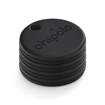 Afbeelding van Chipolo ONE Spot 4 Pack Sleutelvinder, Bluetooth Tracker Werkt met de Apple Where? App (Alleen voor iOS) (Bijna Zwart)