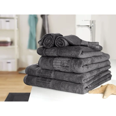 Afbeelding van Gözze Badhanddoek Bio 70 x 140 cm (Antraciet)