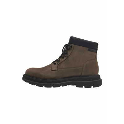 Afbeelding van S.OLIVER Stiefelette 51621743 Veterboots, Heren, Maat: 41, Khaki Leer/ synthetisch