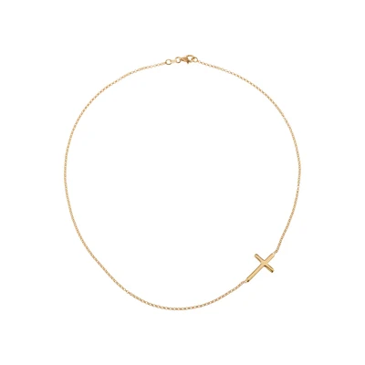 Afbeelding van Elli Cross Basic Ketting, Dames, Maat: 45, Goldfarben