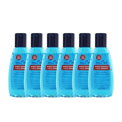 Afbeelding van Herome 6 Pack Direct Desinfect Handgel Desinfecterende met 80% Alcohol Beschermt Tegen Bacteriën en Droogt de Handen Niet Uit 6*75ml.