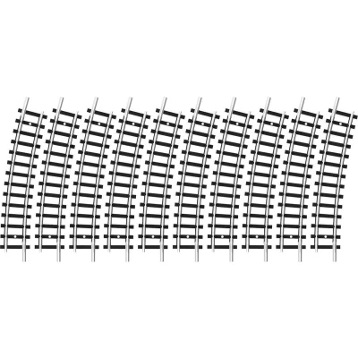 Afbeelding van N Minitrix rails 14921 Gebogen 15 295.4 mm 10 stuk(s)