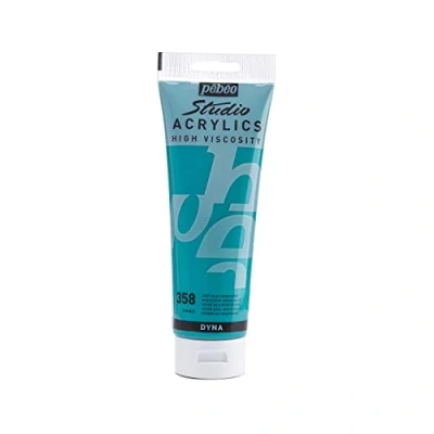 Afbeelding van Pebeo 250 ml Studio Acryl Verf, Iridescent Groen Blauw