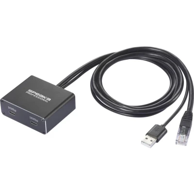 Afbeelding van SpeaKa Professional SP GNS 250 Netwerkadapter/Hub 1 GBit/s USB C, RJ45