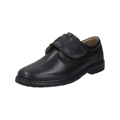 Afbeelding van Josef Seibel HEREN Klittenbandschoenen Alastair 02, Mannen Lage schoenen,Schoenbreedte K (Extra groot),verwisselbaar voetbed,Zwart (schwarz),49 EU / 14 UK