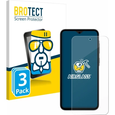 Afbeelding van BROTECT Screenprotector voor Samsung Galaxy A35 5G Folie Beschermfolie Beschermglas transparant (3 Stuks)