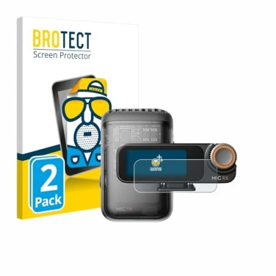 Afbeelding van BROTECT Screenprotector voor DJI Mic 2 (Receiver) Folie Beschermfolie matte (2 Stuks)