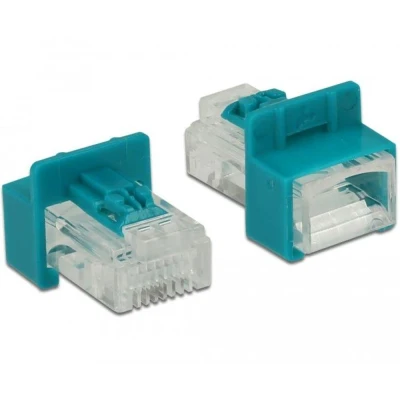 Afbeelding van RJ45 veilige clip met connector set Delock