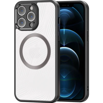 Afbeelding van Apple iPhone 12 Pro Max MagSafe Hoesje Kunststof Dux Ducis Hardcase/Backcover Transparant Telefoonhoesje