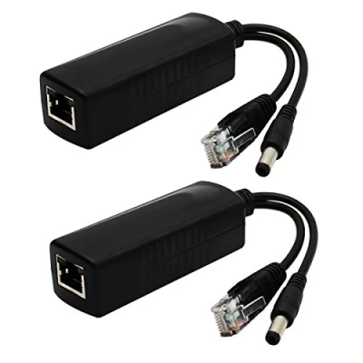 Afbeelding van ANVISION PoE splitter, DC 12 V uitgang, 10/100 Mbps, conform IEEE 802.3af, voor niet IP camera, AP, router voip telefoon