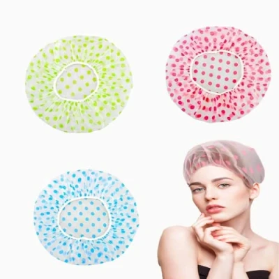 Afbeelding van Douchemuts, 3 Stuks Douchekapjes, Elastische Douchekap, Herbruikbaar Waterdicht Haarkapje, Badmutsen, voor Douche, Spa, Thuisgebruik