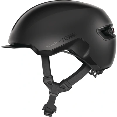 Afbeelding van Abus Fietshelm Hud Y Ace LED BikeTotaal.nl Zwart
