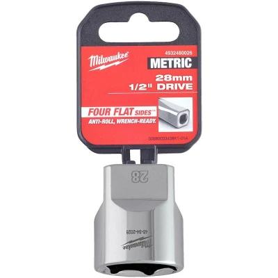 Afbeelding van Milwaukee Accessoires 1/2&quot; Dop Metrisch 28 mm 4932480026