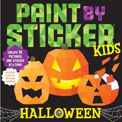 Afbeelding van Paint by Sticker Kids: Halloween: Create 10 Pictures One at a Time! Includes Glow in the Dark Stickers