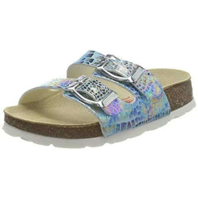 Afbeelding van Superfit Meisjespantoffels met voetbed, blauw 8010, 24 EU