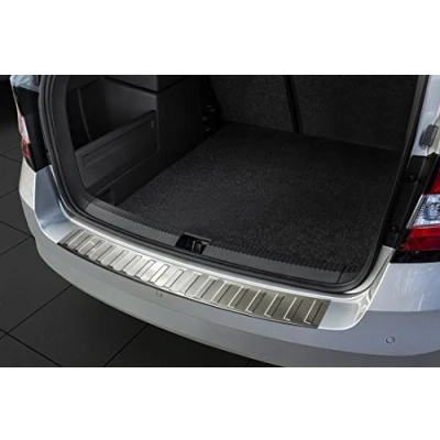 Afbeelding van Avisa RVS Achterbumperprotector passend voor Skoda Fabia III Combi 2015 2018 &#039;Ribs&#039;