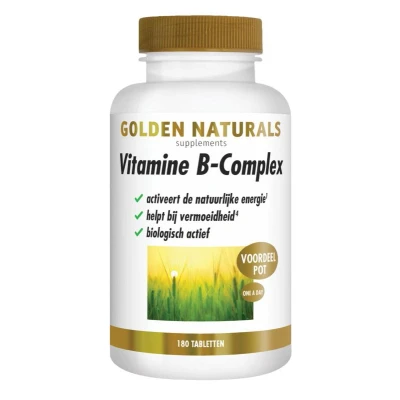 Afbeelding van Golden Naturals Vitamine B Complex 180tb