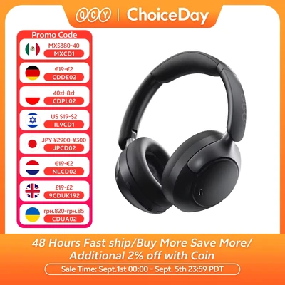 Afbeelding van QCY H3 Pro Bluetooth Noise Cancelling Headphones (Zwart)