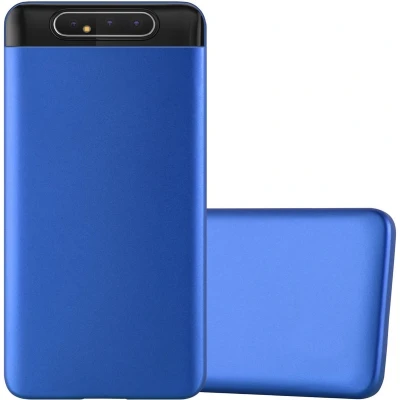 Afbeelding van Cadorabo Hoesje geschikt voor Samsung Galaxy A80 / A90 4G in METAAL BLAUW Beschermhoes gemaakt van flexibel TPU silicone Case Cover