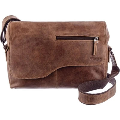 Afbeelding van GreenLand Nature Messenger Bag Montana in een vintage look