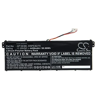 Afbeelding van vhbw Accuvervanging voor Acer 3INP5/82/70, AP18C8K notebook (4450mAh, 11,25V, Li Polymeer)