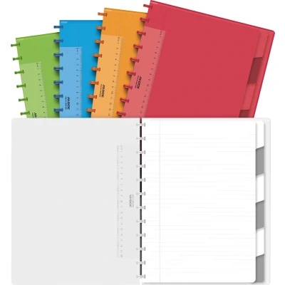 Afbeelding van Schrift Adoc A4 lijn 144blz 90gr PP assorti