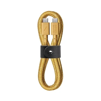 Afbeelding van Native Union Type C riemkabel USB naar 4ft ultrasterke oplaadkabel compatibel met iPad Pro 2018 22, Air 5, Microsoft Surface Go 3, Google Pixel 7, Samsung Galaxy S23 (Kraft)