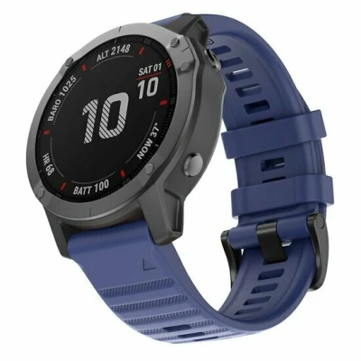 Afbeelding van Siliconen bandje Donkerblauw Garmin Quatix 8 51mm