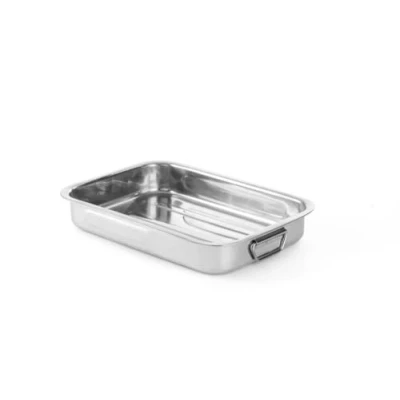 Afbeelding van Braadslede RVS met Handgrepen 385x275x(H)60mm