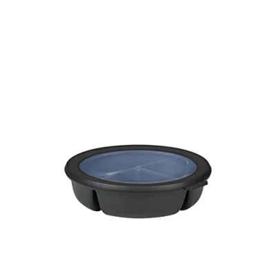 Afbeelding van Mepal Cirqula Bento Multikom Rond 1 Liter Nordic Black Zwart Schalen