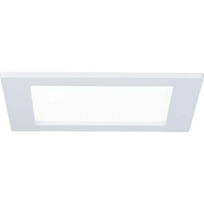 Afbeelding van Paulmann 92068 inbouwpaneel LED hoekig plafondlamp 12W licht 2700K warm wit paneel IP44 spatwaterdicht inclusief lichtbron